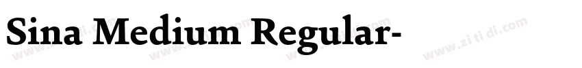 Sina Medium Regular字体转换